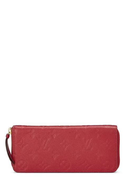 louis vuitton clemence wallet cherry